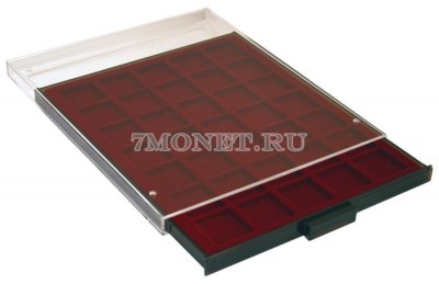 бокс для 35 монет с квадратными ячейками