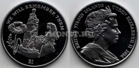 монета Виргинские острова 1 доллар 2014 год «100-летие Первой Мировой войны» У мемориала