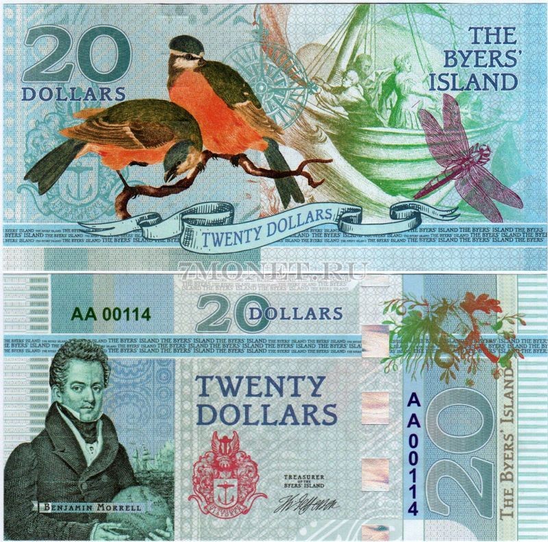 бона Остров Байерс 20 долларов 2018 год