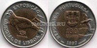 монета Португалия 100 эскудо 1997 год Лиссабон ЭКСПО, 1998