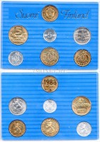 Финляндия набор из 6-ти монет и жетона 1988 год в буклете