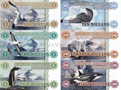 Остров Буве Набор из 6 банкнот 2014 год