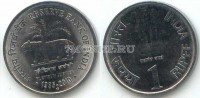 монета Индия 1 рупия 2010 год Платиновый юбилей