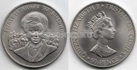 монета Тристан да Кунья 50 пенсов 2000 год 50-летие принцессы Анны