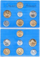 Финляндия набор из 6-ти монет и жетона 1989 год в буклете