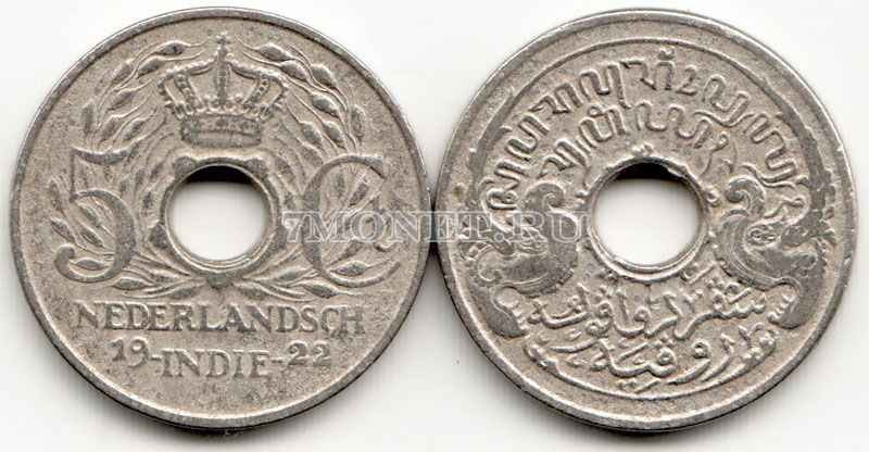 монета Нидерландская Ост-Индия 5 центов 1922 год