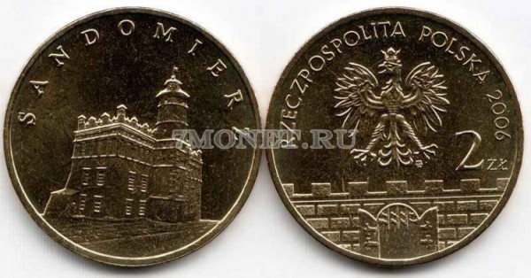 Польша 2 злотых 2006 год SANDOMIER