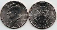 монета США 1/2 доллара 2012Р год Кеннеди
