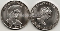 монета Тристан да Кунья 50 пенсов 2000 год королева-мать