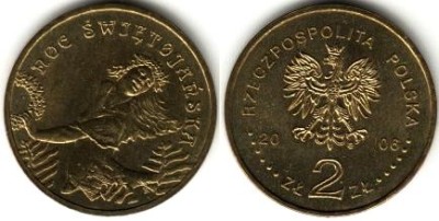 Польша 2 злотых 2006 год Иван Купала