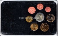 ЕВРО набор из 8-ми монет Люксембург в пластиковой упаковке, цветной