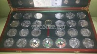 Китай набор из 50-ти монетовидных жетонов панды в коробке
