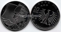 монета Германия 10 евро  2012 год 150 лет со дня рождения драматурга Герхарта Гауптмана