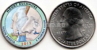 США 25 центов 2013 год гора Рашмор (Mount Rushmore), 20-й, эмаль