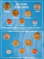 Финляндия набор из 7-ми монет 1976 год в буклете