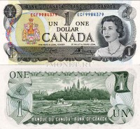бона Канада 1 доллар 1973 год