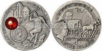 монета Ниуэ 1 доллар 2008 год Серия "Янтарный путь". Гданьск