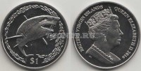 монета Виргинские острова 1 доллар 2016 год Акулы