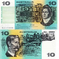 бона Австралия 10 долларов 1991 год