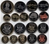 Новороссия набор из 9-ти монетовидных жетонов 2015 год