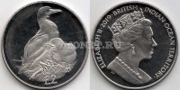 монета Британские территории индийского океана 2 фунта 2019 год Красноногая олуша