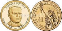 США 1 доллар 2014D год Герберт Гувер, 31-й президент США