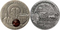монета Ниуэ 1 доллар 2009 год Серия "Янтарный путь". Эльблонг