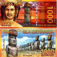 бона Остров Пасхи (территория Чили) 1000 ронго 2011 год 