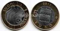 монета Финляндия 5 евро 2011 год Серия «Исторические провинции Финляндии» -  Губерния Уусимаа