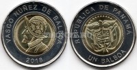 монета Панама 1 бальбоа 2018 год