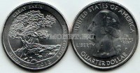 США 25 центов 2013 год штат Невада парк Грейт-Бейсин, 18-й