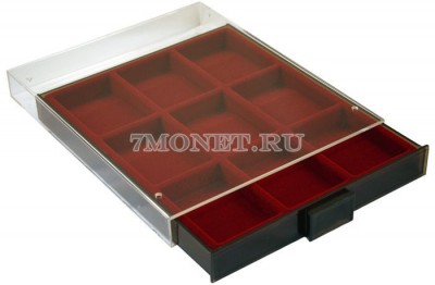 бокс с 9 прямоугольными ячейками