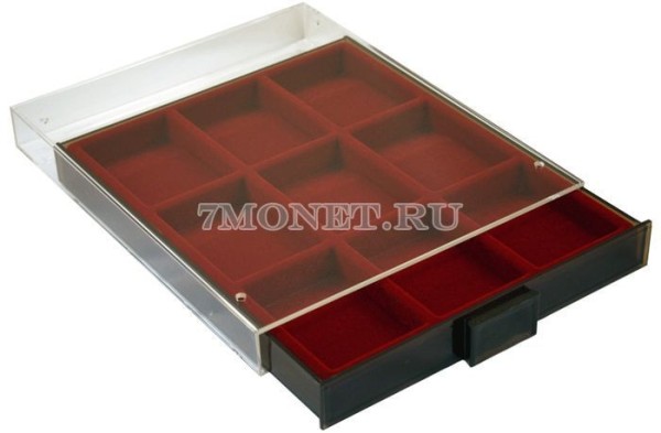 бокс с 9 прямоугольными ячейками