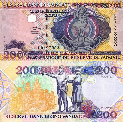 бона Вануату 200 вату 1995 год