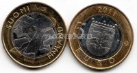 монета Финляндия 5 евро 2011 год Серия «Исторические провинции Финляндии» -  Похьянмаа