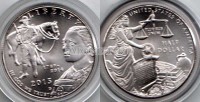 монета США 1/2 доллара 2015 год, 225 лет службе Маршалов, UNC