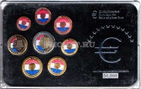 ЕВРО набор из 8-ми монет Нидерланды в пластиковой упаковке, цветной