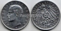 монета Германия 3 марки 1911D год Отто принц Луитпольд