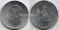 монета Румыния 500 лей 1941 год Воссоединение Бессарабии и Румынии. Стефан III Великий преподносит Богу монастырь Путна