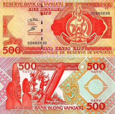 бона Вануату 500 вату 1993 год