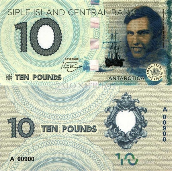 бона Остров Сайпл 10 фунтов 2017 год Пол Сайпл