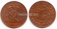 монета Нидерландская Ост-Индия 1 цент 1907 год