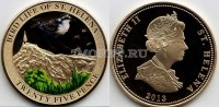 монета Остров Святой Елены 25 пенсов 2013 год Птица