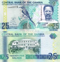 бона Гамбия 25 даласи 2012 год