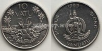 монета Вануату 10 вату 1999 год