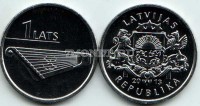 монета Латвия 1 лат 2013 год Кокле
