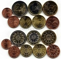 ЕВРО набор из 8-ми монет Португалия