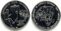 монета Камерун 1500 франков КФА (1 африка) 2006 год Чемпионат мира по футболу в Германии