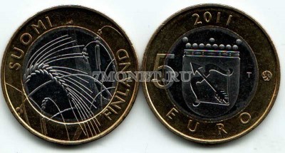 монета Финляндия 5 евро 2011 год Серия «Исторические провинции Финляндии» - Саво