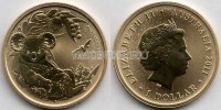 монета Австралия 1 доллар 2011 год Серия детеныши животных - Коала